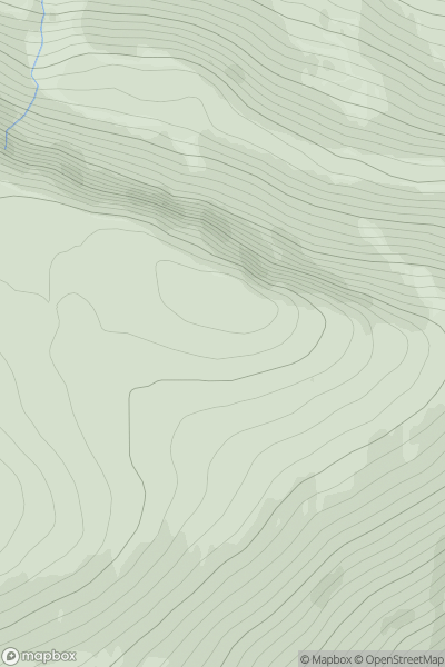 Thumbnail image for Carn a' Mhadaidh-ruaidh [Kyle of Lochalsh to Garve] showing contour plot for surrounding peak